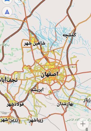 عکس هوایی از شهر فولادشهر