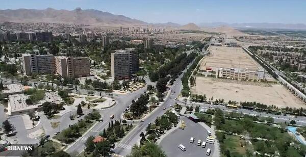 عکس هوایی از شهر فولادشهر
