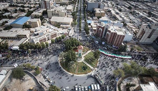 عکس هوایی از شهر بوشهر