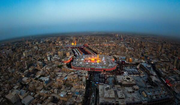 عکس هوایی با کیفیت از بین الحرمین
