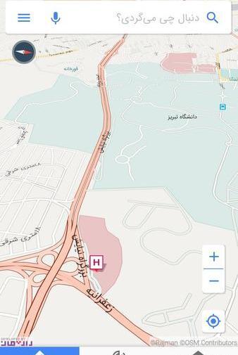 عکس هوایی دانشگاه تبریز