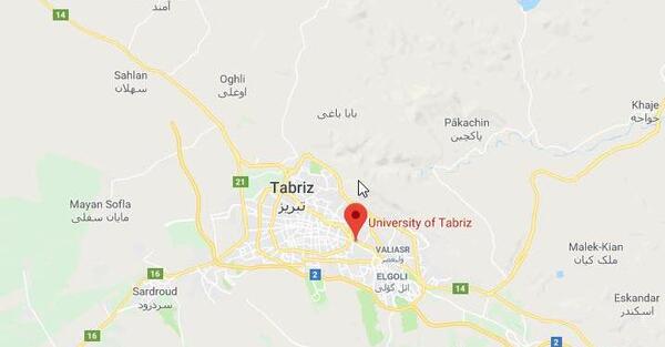 عکس هوایی دانشگاه تبریز