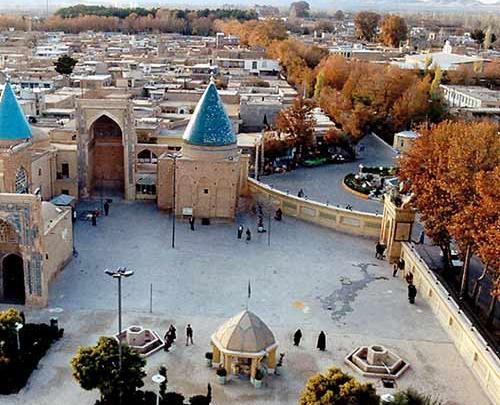 عکس هوایی شهر شاهرود