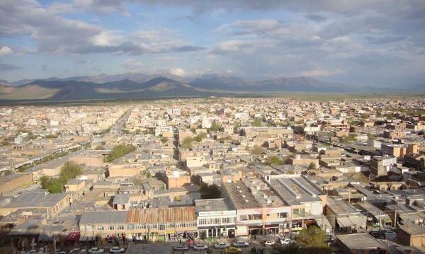 عکس هوایی از شهر سلماس