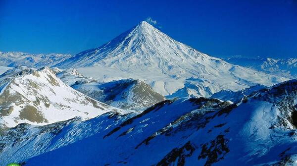 عکس هوایی از دماوند