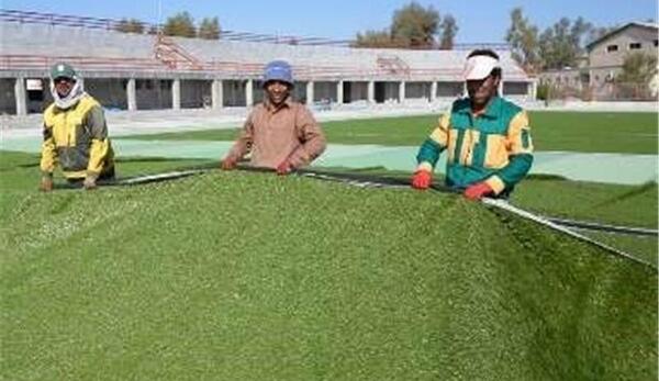 عکس هوایی زمین چمن