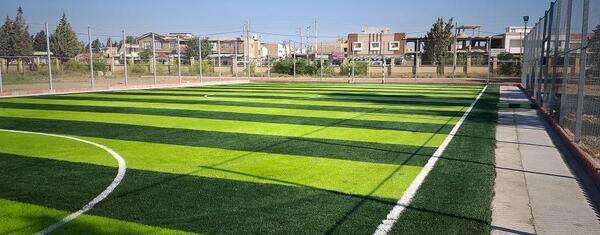 عکس هوایی زمین چمن