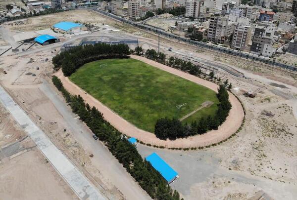 عکس هوایی زمین چمن