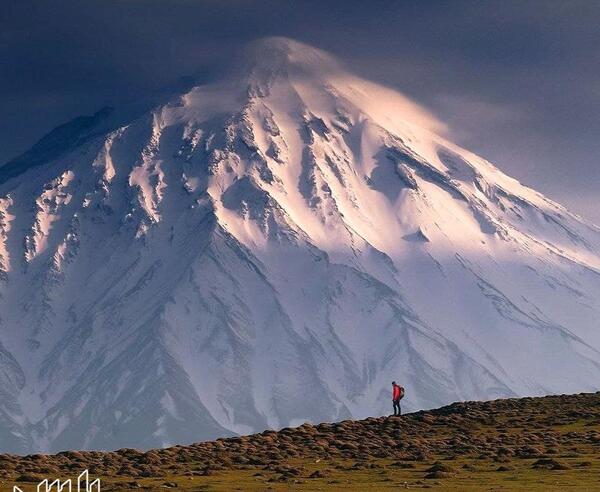 عکس هوایی کوه دماوند