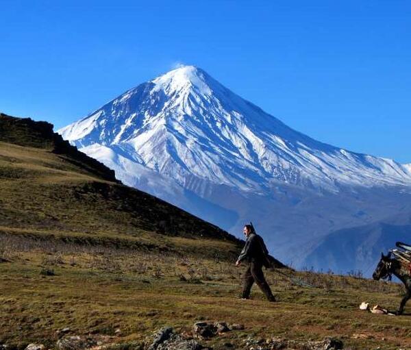 عکس هوایی کوه دماوند