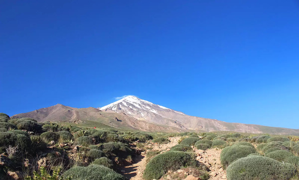 عکس هوایی کوه دماوند