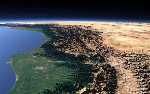 عکس هوایی کوه دماوند
