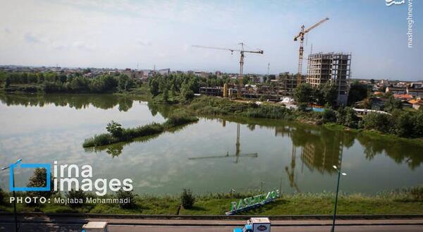 عکس هوایی عینک رشت