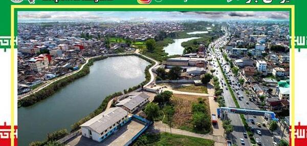 عکس هوایی عینک رشت