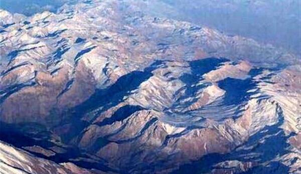 عکس هوایی از کوه دماوند