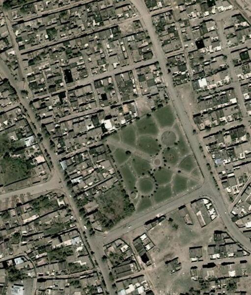 عکس هوایی از شهر خوی