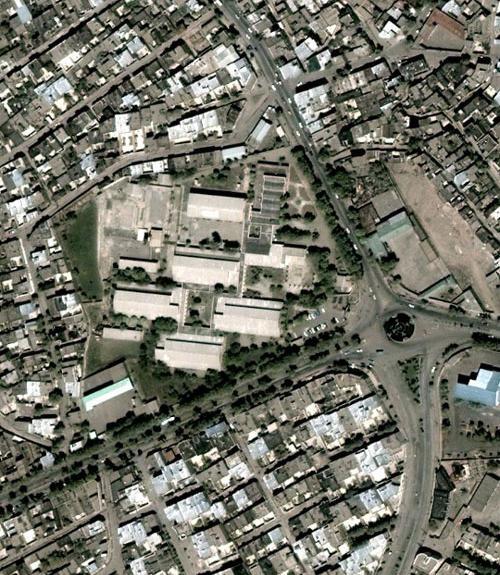 عکس هوایی از شهر خوی