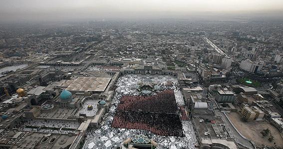 عکس هوایی از مرقد امام خمینی
