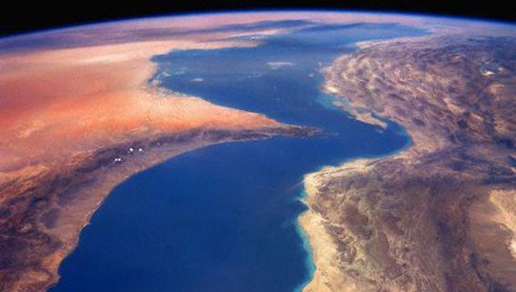 عکس هوایی از خلیج فارس