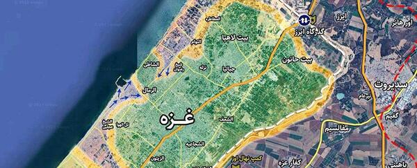 عکس هوایی جدید غزه