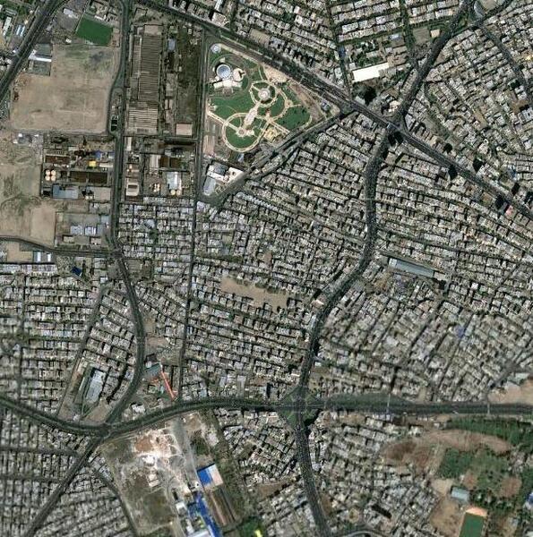 عکس هوایی شهر جدید هشتگرد