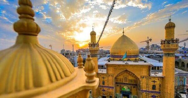 عکس هوایی حرم امیرالمومنین