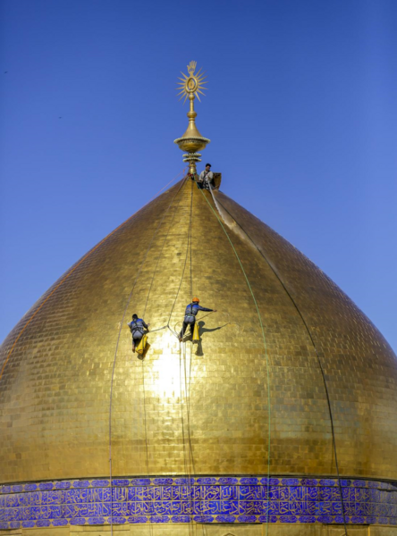 عکس هوایی حرم امیرالمومنین