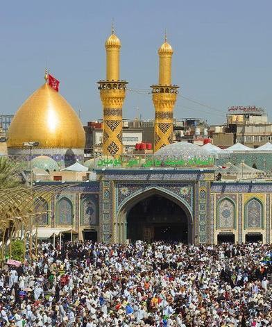 عکس هوایی از حرم امام حسین
