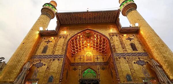 عکس هوایی از حرم امام علی