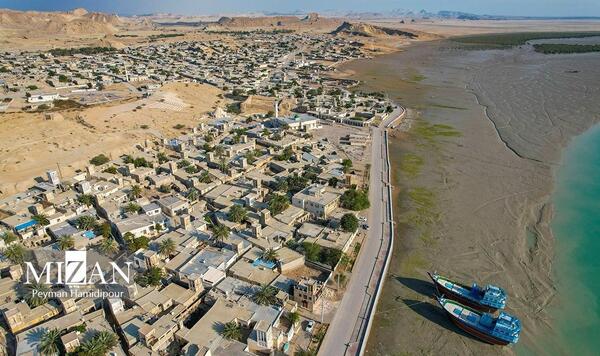 عکس هوایی از جزیره قشم