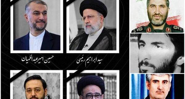 عکس اجساد سانحه هوایی رئیس جمهور