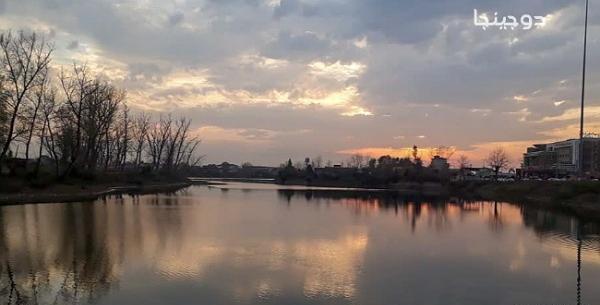 عکس هوایی تالاب عینک رشت