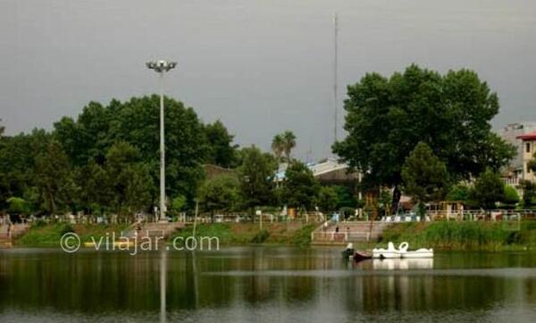 عکس هوایی تالاب عینک رشت
