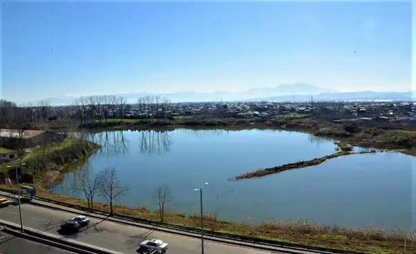 عکس هوایی تالاب عینک رشت