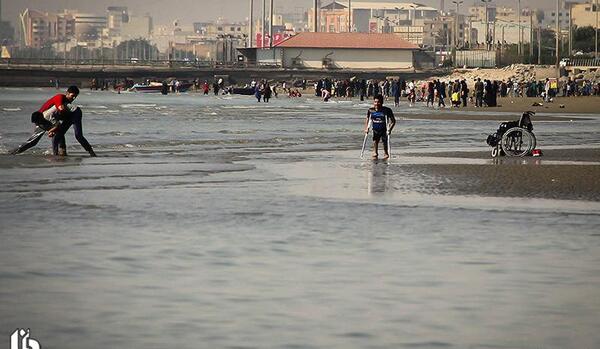 عکس هوایی از ساحل بندرعباس