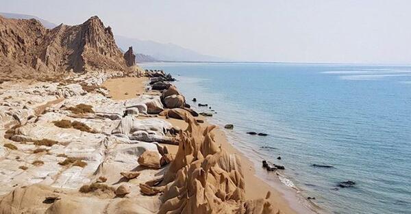 عکس هوایی از ساحل بندرعباس
