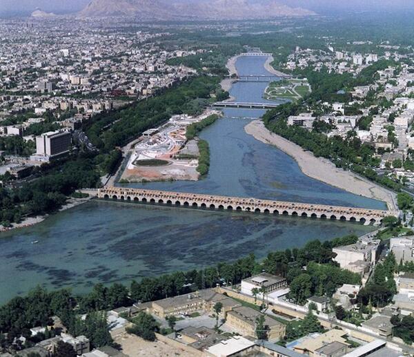 عکس هوایی شهر اصفهان