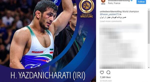 عکس قهرمانی حسن یزدانی
