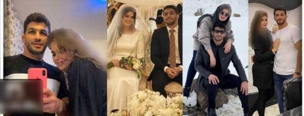 عروسی عکس همسر حسین آستانی