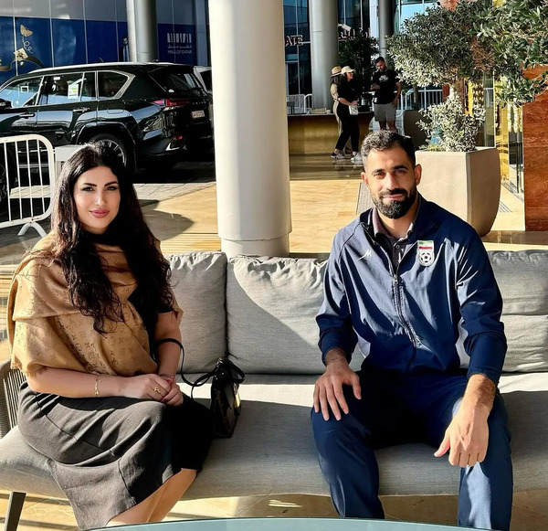 عکس حسین کنعانی و همسرش