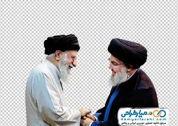 عکس سید حسن نصرالله و خامنه ای و سلیمانی