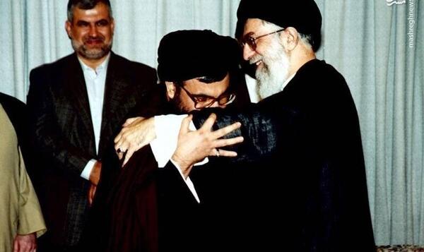 عکس سید حسن نصرالله و خامنه ای و سلیمانی