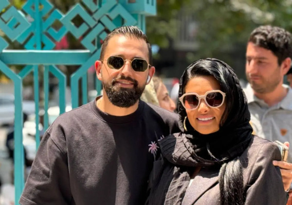 عکس محسن افشانی با همسرش