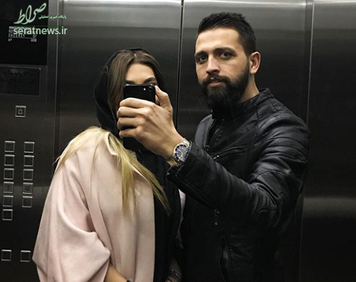 عکس محسن افشانی با همسرش
