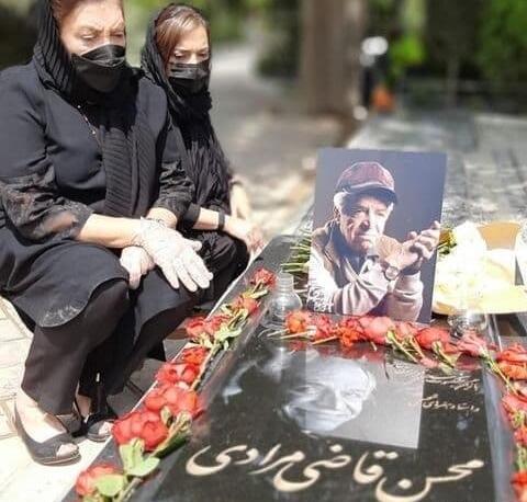 عکس محسن قاضی مرادی با همسرش