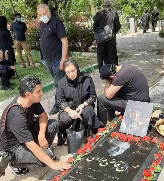 عکس محسن قاضی مرادی با همسرش