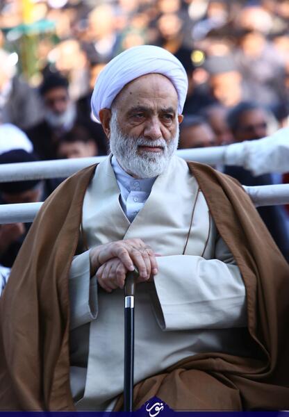 عکس محسن قرائتی و همسرش