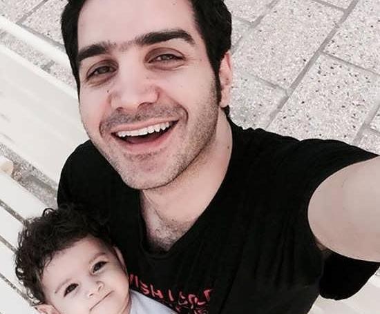 عکس خواننده محسن یگانه و همسرش