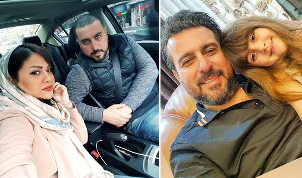 عکس محسن خلیلی با همسرش