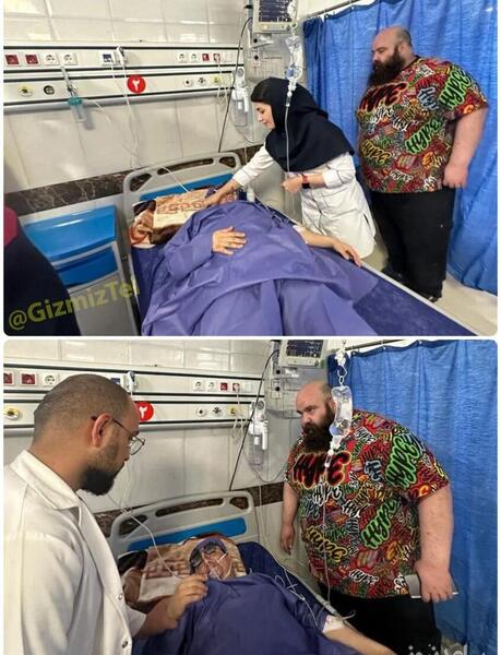 عکس های محسن ابراهیم زاده در بیمارستان